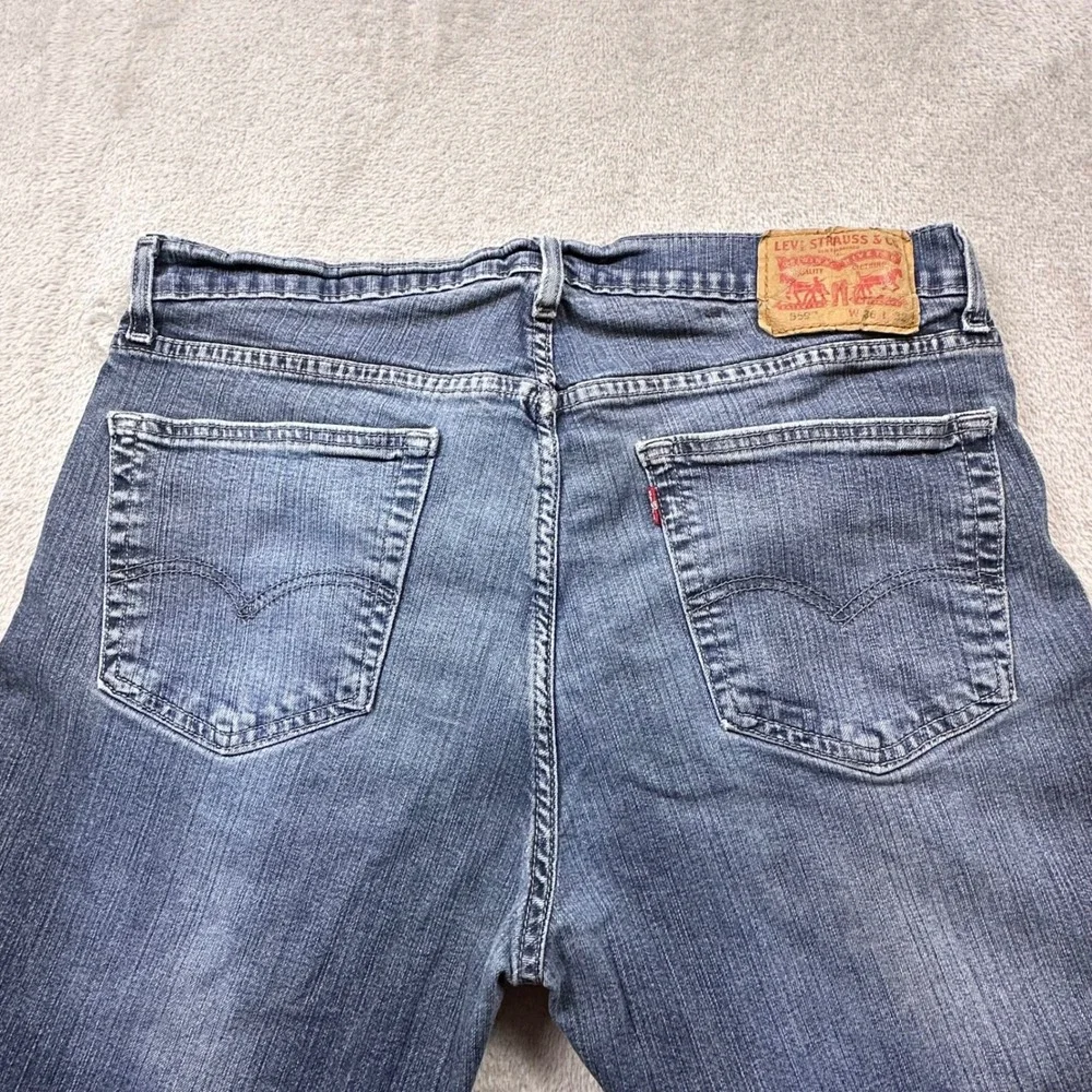 Levi's‎ 559 Relaxed Straight Jeans Tag W36 L32 Distressed Denim (fit 34W x 30L)